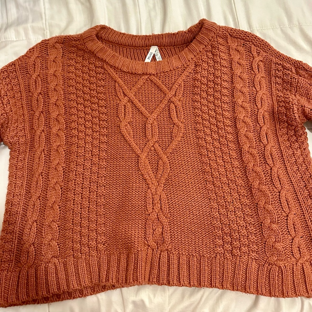 Mudd Orange Crop Sweater